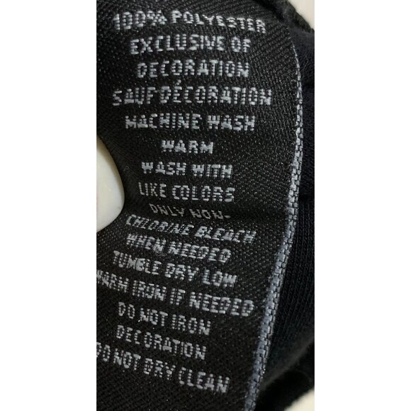 Hudson Outwear Puffer Jacket Embroidered Shark Mouth Squad Hood Zip Black Size L - Picture 12 of 12